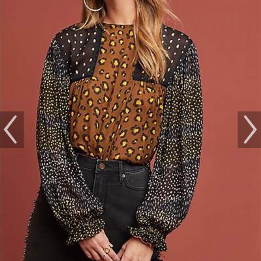 Anthropologie Bl_nk blouse